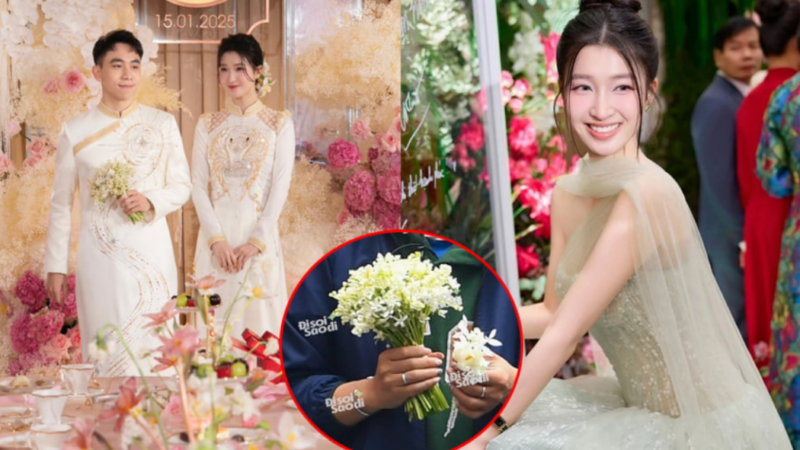 Bó hoa cưới của á hậu Phương Nhi trong ngày dạm ngõ với thiếu gia Vingroup: ‘Cực kì quý hiếm, người có tiền chưa chắc đã mua được’