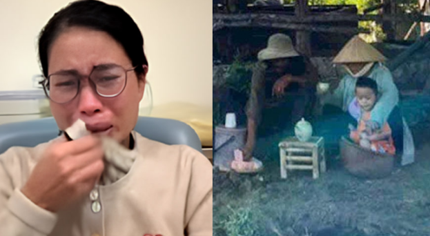 Mẹ Bắp khóc nức nở: ‘Tại CDM mà bây giờ  con trai phải nghỉ học. Ba mẹ ở quê đi chợ mua đồ nhưng không ai bán, nhà chỉ ăn khô với rau’