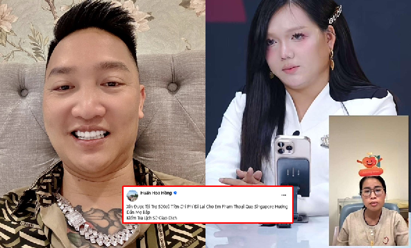 Huấn Hoa Hồng không tha cho mẹ Bắp và Phạm Thoại: ‘Tui sẵn sàng hỗ trợ 500 củ cho Phạm Thoại nếu chịu bay sang Sin dạy mẹ Bắp sao kê’