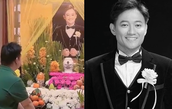 Quang Lê lặng lẽ đến viếng Quý Bình sau t:ang lễ, bật khóc nức nở trước di ảnh: ‘Trách móc một điều khiến ai nghe cũng xót xa!’