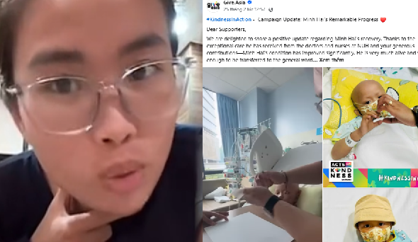 Biết tin quỹ từ thiện Give.Asia chuyển tiền cho bệnh nhi khác, mẹ Bắp lập tức lên tiếng tỏ thái độ không hài lòng: ‘Không ngờ chị lật mặt nhanh thế