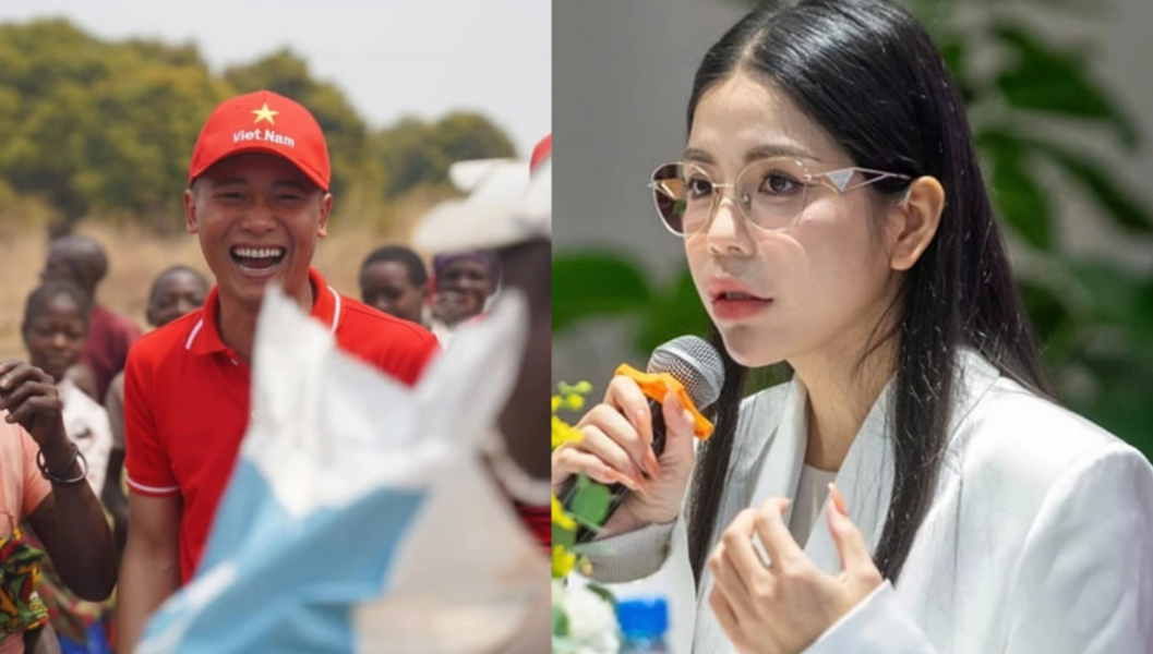 Sau vụ quảng cáo lố kẹo rau, Hằng Du Mục bật khóc nức nở cúi đầu xin khách hàng tha lỗi: Quang Linh Vlog vội trốn về Châu Phi