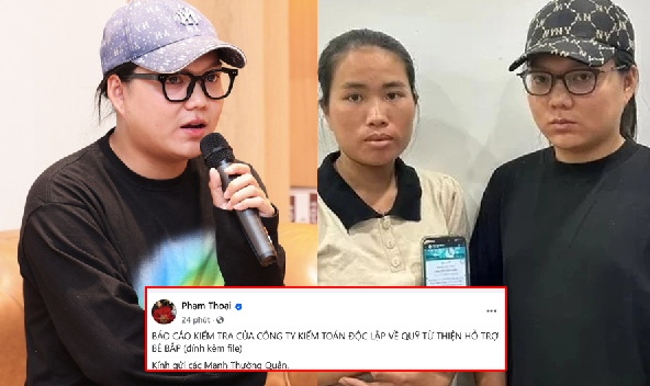 Sau thời gian im lặng, Phạm Thoại thông báo chính thức về việc MTQ ủng hộ tiền chữa bệnh cho bé Bắp: ‘Xin lỗi vì đã làm cho mọi người thất vọng’