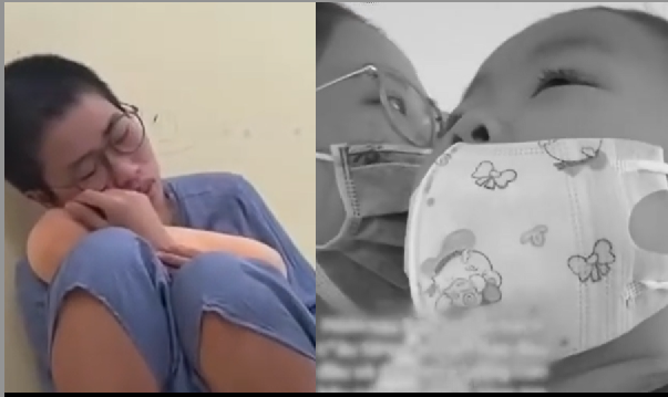 Giữa lúc gào khóc, xỉu lên xỉu xuống tiễn bé Bắp về nơi an nghỉ, thậm chí ôm gấu bông tưởng là con trong trạng thái ‘nửa tỉnh nửa mê’, chị Hòa vẫn có thời gian làm một việc khiến dân mạng phẫn nộ: “Chị diễn giỏi thật đấy!”