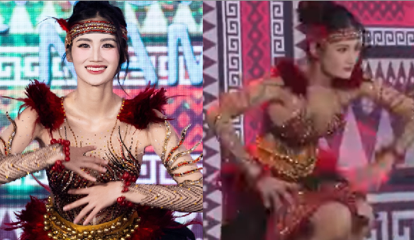 Ý Nhi mang vũ điệu Tây Nguyên đến đấu trường quốc tế, netizen khóc thét ngay tại buổi send-off: “Thua mấy bạn nhảy văn nghệ ấp. Tưởng Tôn Ngộ Không bản lỗi!”