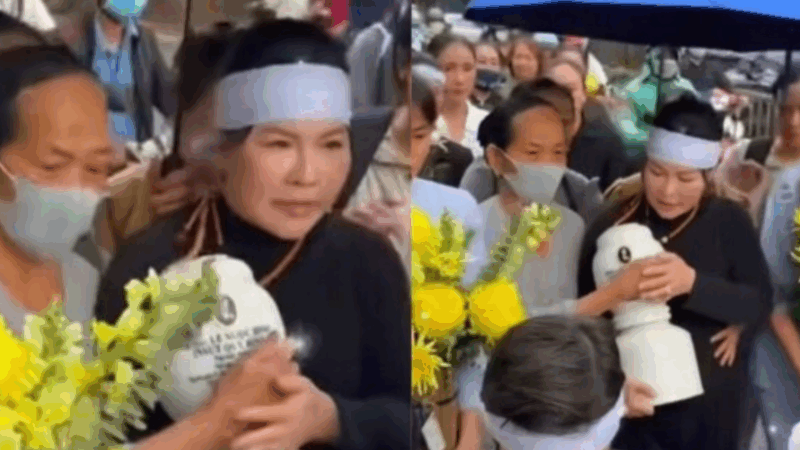 Vợ Quý Bình khóc nghẹn trong lễ thủy táng, ôm tro cốt tiễn biệt chồng lần cuối: ‘Em đã sống 49 ngày không còn bình thường, và có lẽ mãi mãi cũng vậy’