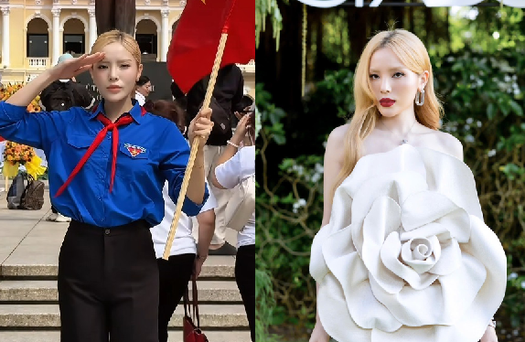 Hoa hậu Kỳ Duyên tiếc hùi hụi vì bị soi vụ áo Đoàn – khăn quàng đỏ: “Nếu mấy má không soi, chắc giờ chị hốt bạc rồi!”