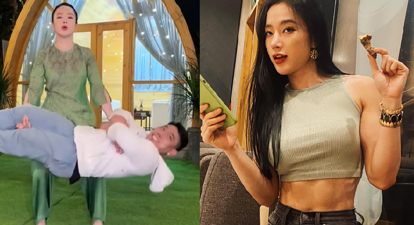Không chỉ ăn chay, Angela Phương Trinh còn ăn đứt cả phòng gym: “Xách” Phạm Văn Mách nhẹ như lông hồng!”