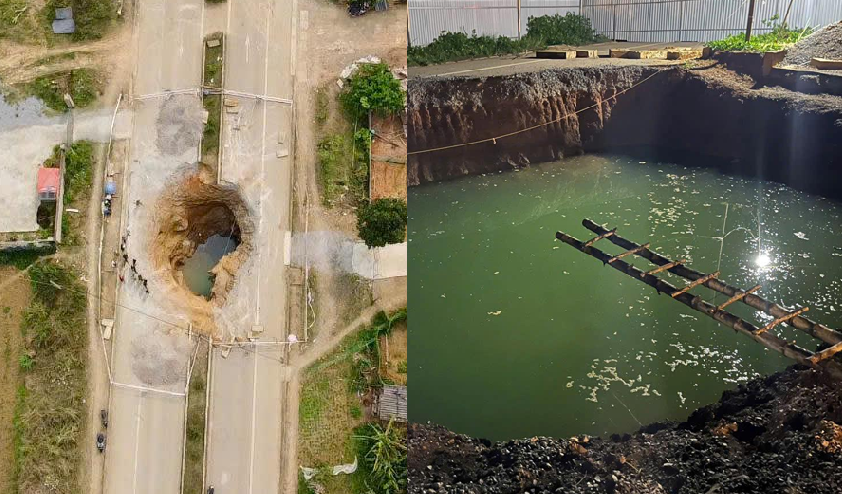 Bắc Kạn: Vụ t:ai n:ạn k:inh ho:àng, người đi xe máy rơi xuống h:ố t:ử th:ần sâu 10m, m:ất tí:ch nhiều giờ chưa rõ tung tích