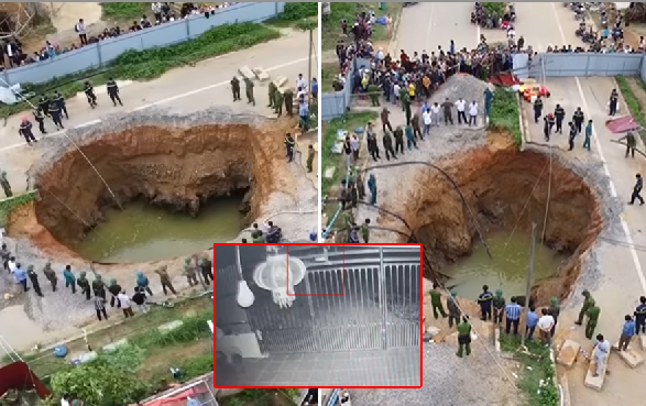 Camera ghi lại cảnh xe máy lao xuống hố t:ử th:ần ở Bắc Kạn: Phóng nhanh, tông gãy rào chắn trong tích tắc