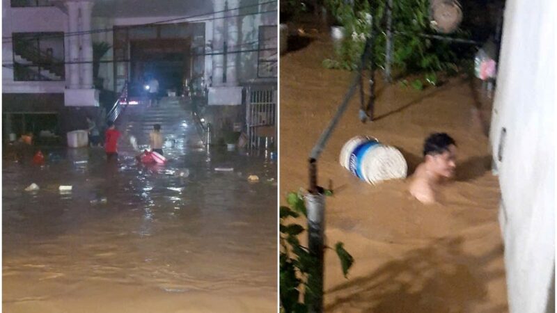 Nghệ An: Lũ lên nhanh khiến nhiều nơi chìm trong biển nước, đồ đạc trôi nổi khắp nơi, người dân chạy lũ ngay trong đêm