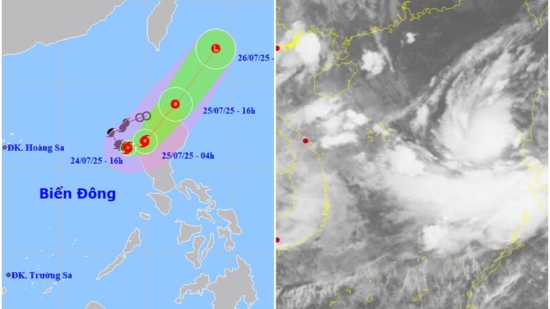 Lại nữa, b:ão số 4 Cỏ May mới nhất: Giật cấp 12, hướng di chuyển liên tục thay đổi