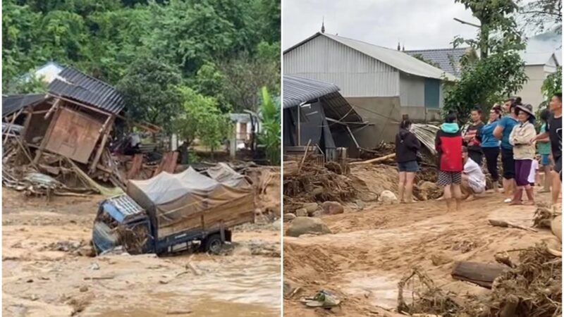 Lại nữa, l:ũ quét khiến 4 người ch::ế:t và m:ất tích, nhiều nhà dân bị h:ư hỏng nặng