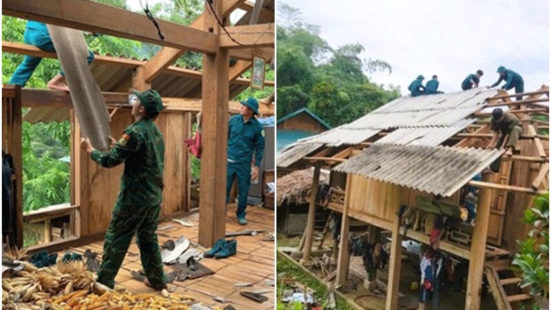 Thanh Hóa bị thi:ệt h:ại nặng nề dù b:ã:o Wipha chưa vào: 221 căn nhà đã bị tốc mái