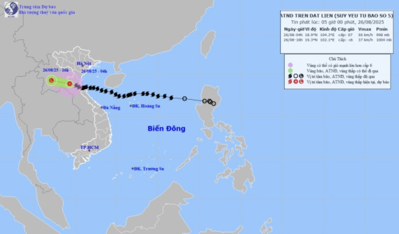 Chưa kịp hồi phục sau bão số 5, áp thấp mới bất ngờ xuất hiện: Nguy cơ vào Biển Đông, hướng thẳng Việt Nam