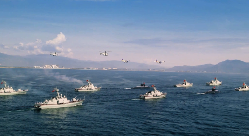 Khoảnh khắc chưa từng có: Lực lượng vũ trang diễu binh trên biển mừng Quốc khánh 2/9, tự hào quá Việt Nam