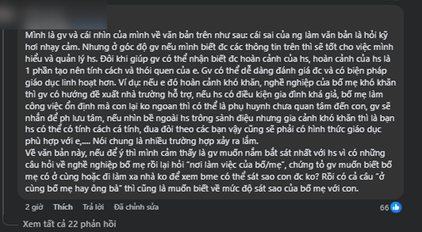 Tờ phiếu kê khai gia cảnh năm học mới gây tranh cãi: Đề cập đến loạt thông tin ‘nh::ạy cả:m