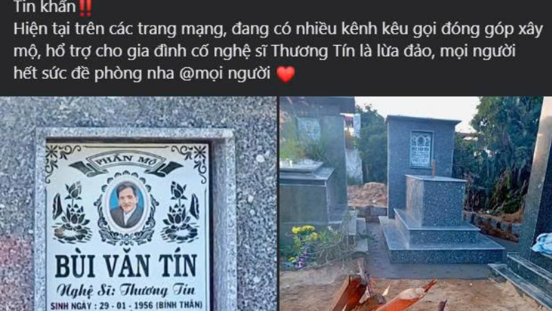 Con trai nghệ sĩ Thương Tín lại phát thông báo khẩn nữa: ‘Mọi người hãy chú ý cẩn thận’
