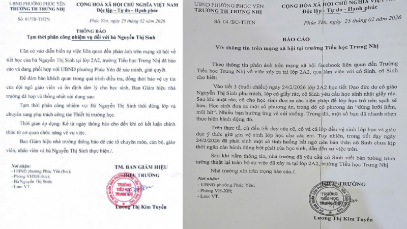 Rõ bản tường trình của giáo viên bị t:ố b:ắt 35 học sinh li:ế:m đất: Đổ thừa hết do học sinh đề xuất, chịu thật, các bạn ấy mới lớp 2 thôi đấy.