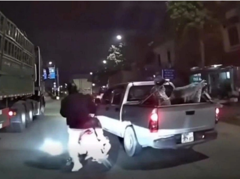 Một người tự nhận mình là tài xế xe bán tải chạy ch:èn é:p xe máy: Tuyên bố giọng thá:ch th:ức: Không thể chấp nhận nổi luôn.