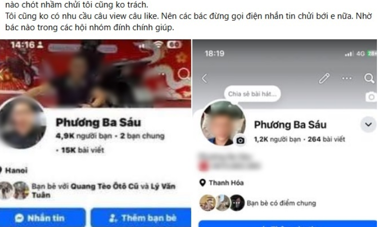 Chủ tài khoản Phương Ba Sáu lên tiếng đính chính: “Nói rõ hết tất cả mọi thứ liên quan tới vụ tài xế xe bán tải ch:èn é:p xe máy”