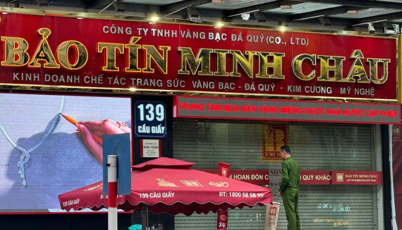 Công an xuất hiện tại 3 cửa hàng Bảo Tín Minh Châu: Doanh nghiệp lên tiếng đính chính ngay, chuyện gì thế này?